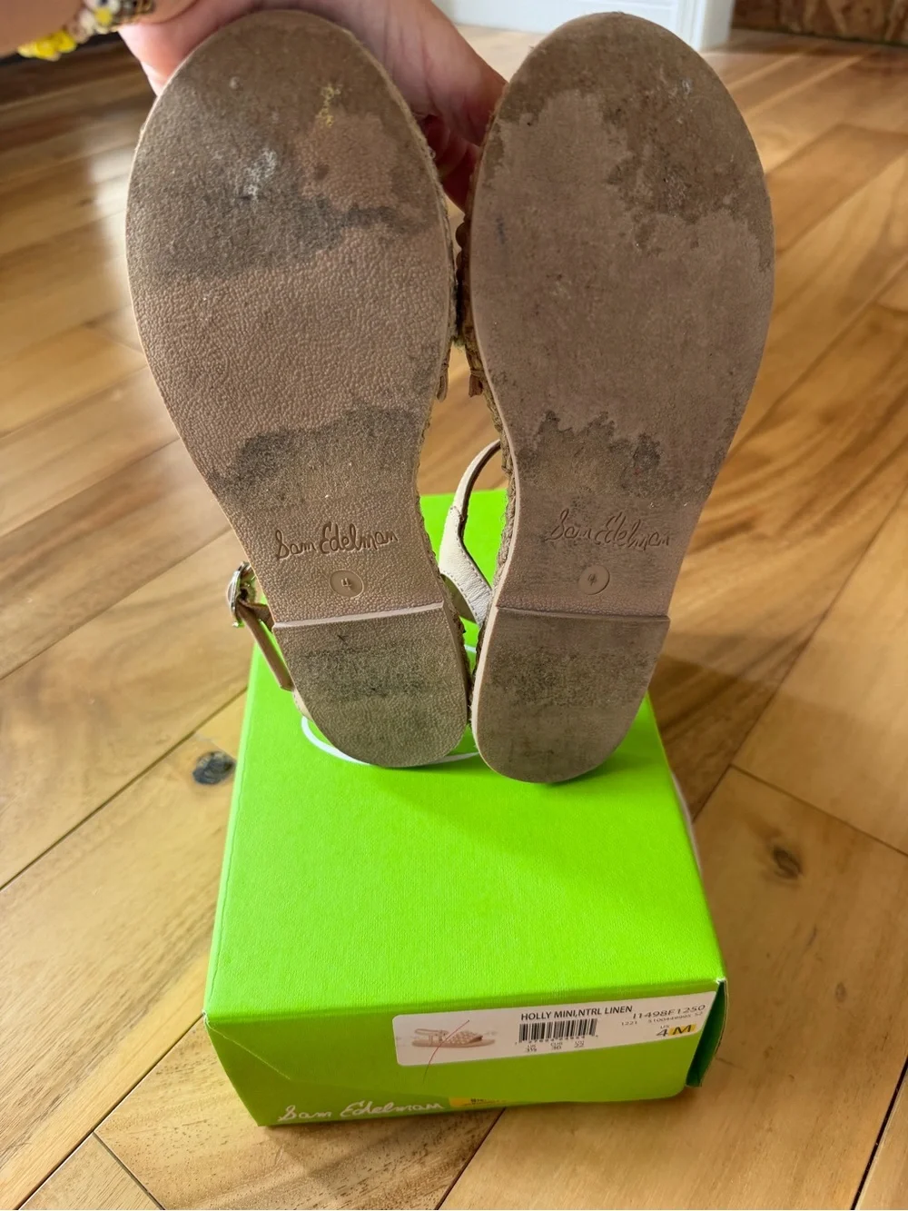 Holly Linen Pearl-Embellished Sam Edelman - Beige